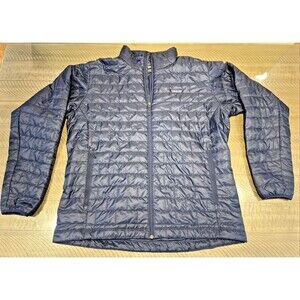 Patagonia Mens Size XXL 2XL Micro Nano Puff Jacket Coat Full Zip Blue Insulated